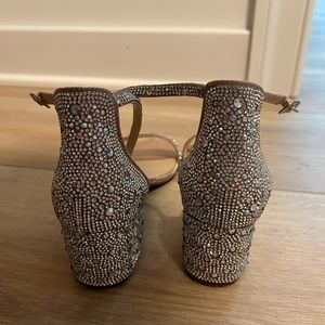 Rhinestone mini heels